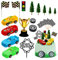 Lukinuo Racing Car Cake Decorations 38pcs Racing Car Cake Topper Geburtstag Kuchen Dekoration für Boy's Kids Racing Car Theme Geburtstag Zubehör Party Favors