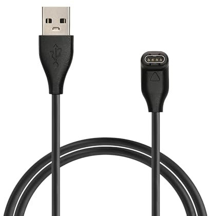 kwmobile Cable de Carga Compatible con Garmin Fenix 5 / Fenix 6 / Fenix 7 / Forerunner 745 / Tactix Delta Cable - Conector USB con Base de conexión para smartwatch - 100