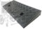 IMUNKT Rampe En Caoutchouc De Trottoir, Rampe De Seuil Pour Marche Hauteur 5-13 Cm, Noir, Plastique, 50*22*5cm