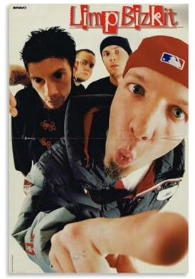 ijshndgn Limp Bizkit Poster, Vintage-Kunst, Raumdekoration, ästhetisch für Schlafzimmer, Wohnzimmer, Wände, ästhetisches Poster, 30 x 45 cm, ungerahmter Stil