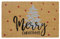 Hanse Home Kokos Fußmatte Weihnachten - rutschfeste Schmutzfangmatte Natur für Innen, Fußabtreter Silver Christmas Tree Kokosfaser Kokosmatte für Eingangsbereich & überdachten Außenbereich - 40x70cm