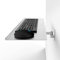Adjustable Keyboard Platform silver be flexible Industrial shelf,2 arm40cm RONVEI Wall Mount Keyboard Arm - Keyboard/mouse arm mount tray - Convenient and ergonomic solution for your workspace.