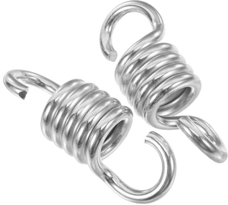 MOBUTOFU 2pcs Heavy Duty Swing Springs for Egg Chair Hammock Chair Spring Hooks Porch Swing Hanging Kit for Outdoor Garden Patio Use