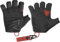 ACE Schakal Einsatz-Handschuh Fingerlos - Handschuhe Taktisch ohne Finger - für Paintball und Schießsport - Schwarz/Rot - S