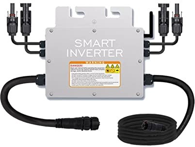 MZZYG Micro Onduleur Solaire 600W 700W Micro Panneau Solaire Onduleur Intelligent Onde Sinusoïdale Pure Onduleur Domestique 36V MPPT sur Grille Cravate Inversor Ip65(SG-700W)