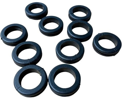 10 Pcs Rubber Cable Grommets For Junction Box Entries (25mm Open)