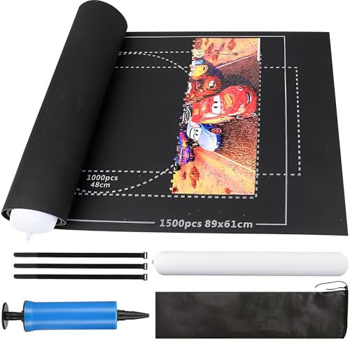 SUQ Puzzlematte für Puzzles, für bis zu 1000 1500 2000 Puzzle Teile Puzzle, Puzzle Matte, Praktisches Zubehör für die Aufbewahrung und den Transport von Puzzles, Jigsaw Rolls, Puzzle Pad