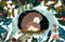Roger la Borde Beneath the Tree Weihnachtskarten schlafende Igel, klein, Goldfolie