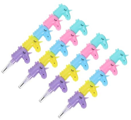 TOGEVAL Bleistift Stapelbare Einhorn Bleistifte Lustige Dekorative Bleistifte Für Schulbedarf Und Schreibwaren Perfekt Für Ädchen Und Einhorn Fans Regenbogenstifte Kinder Jumbo