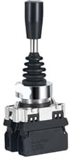 ISIRYK Interruptor Joystick Interruptor de Palanca de Mando Monolever de 22 mm, Interruptor basculante de Retorno de Bloqueo de reinicio de 2 vías y 4 vías Mando Joystick(HKL-D14)