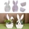 Silikonformen Gießformen Ostern Anhänger,4 Stück Silikonform Ostern Silikonform Osterhase Silikonform für Geldgeschenke Gips Zum Gießen Ostern Silikonform Frühling Giessformen Silikon Ostern