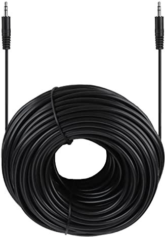 Juroupi 3.5 Mm de Cobre Macho a Macho Cable de Audio Blindado para Altavoces Auriculares 10m 15m 20m 30m (30m/98.4ft)