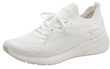 Tamaris Damen Sneaker Textil, weiß, 39 EU