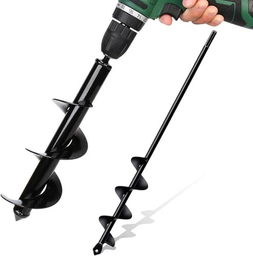 2pcs Soil Drill Bit, Bulb Platig Auger Large Tool To Dig Fece Post Holes Garde Drill Bit For Auger Seedligs Flower Bulbs Platig