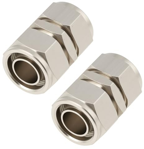 Be In Your Mind 2pcs 16x16mm Underfloor Heating Pipe Coupler Compatible with PERT Compatible with PEX Pipes