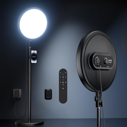 Weilisi Große Ringlicht mit 198 cm Stativ Handy für TikTok, Vlogging, Makeup
