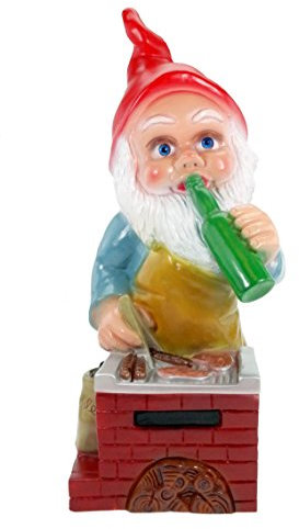 Gartenzwerg Grillmeister aus bruchfestem PVC Zwerg Made in Germany Figur