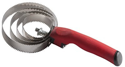 Federstriegel mit Softgriff, rot