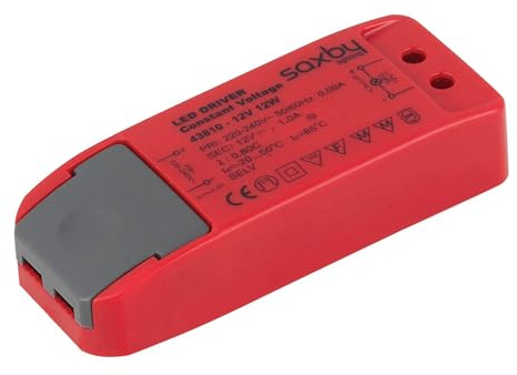Saxby Red LED Constant Voltage Driver 12W 12V Accessory