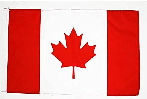 AZ FLAG - Drapeau Canada - 45x30 cm - Pavillon Canadien 100% Polyester Avec Fourreau Pour Hampe - 20g