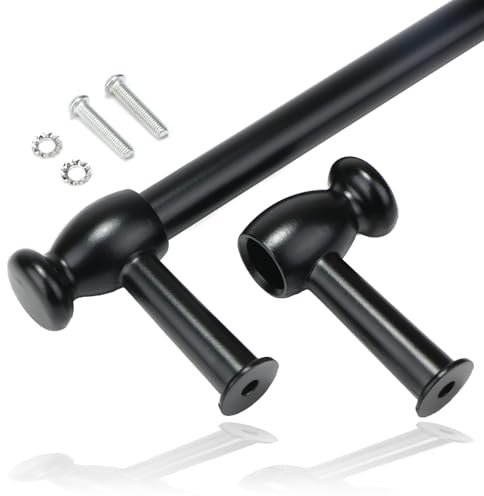 Spares2go 'Cut to size' Door Handle/Towel Rail For Stoves Oven Cookers (Black)