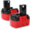 CELLONIC 2x 14.4V NiMH Power Tool Battery for Bosch PSR14.4, PSR 1440, ART26 Easytrim, PSR 14.4ve-2 3Ah 2607335711, BAT140, 2607335685, 2607335686, 2607335432 Battery Replacement Spare Backup