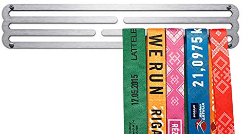 United Medals Blank Sport Porta Medaglie Acciaio Inossidabile | 30 medaglie | Medal Hanger Display | Steel Medal Holder