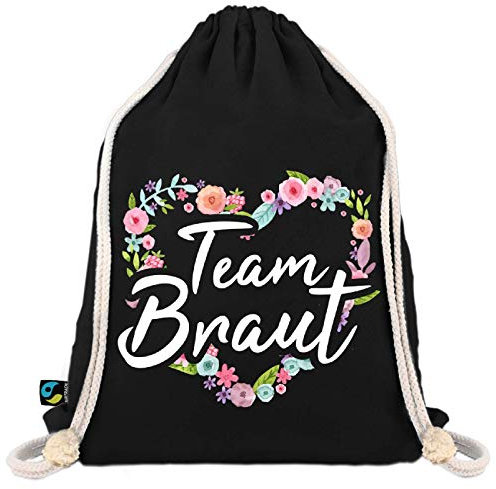 Shirtoo Turnbeutel Junggesellinnenabschied: Blumen Team Braut