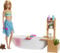 Barbie Fizzy Bath Doll & Playset, Blonde, with Tub, Fizzy Powder, Puppy and More, Gift for Kids 3 to 7 Years Old, GJN32