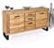 DK-Wohnen Sideboard Kommode Wildeiche Teilmassiv geölt B158xH82xT40 ELFO Tina 2346