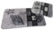 S&S-Shop Badematte Set | grau | Hamburg | 2 teilig | rutschfest | WC-Vorleger 50 x 45 cm | Badvorleger 50 x 90 cm | Badteppich | Teppich | Bad | Badezimmer