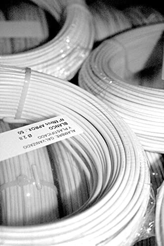 ALAMBRE PLASTIFICADO BLANCO 1.6/2.8 MM X 50 M