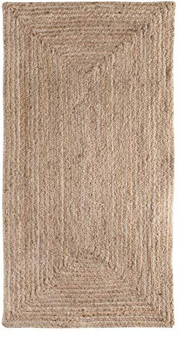 -LUXOR- living Naturteppich Salo - Jute Teppich Boho aus natürlichen Materialien handgefertigt - Teppich Wohnzimmer 80 x 200 cm