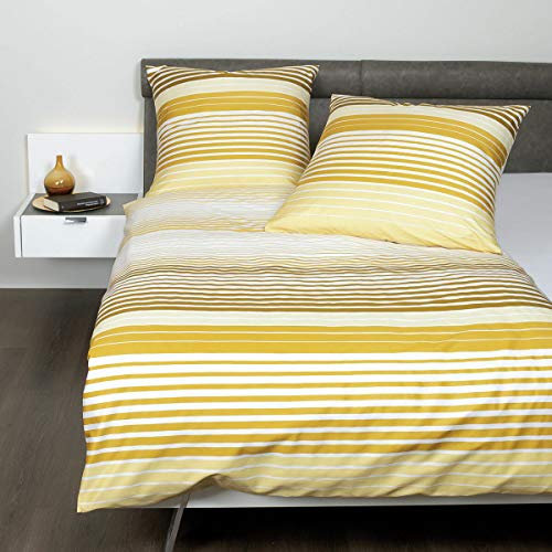 Janine Design Mako-Satin Bettwäsche J.D. 87061-03 1 Bettbezug 200 x 220 cm + 2 Kissenbezüge 80 x 80 cm