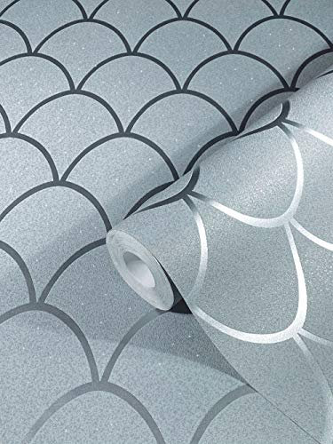 marburg grün Schuppen SCHÖNER WOHNEN-Kollektion Serie Arc für Schlafzimmer Wohnzimmer oder Küche Made in Germany Premium Qualität 10 05x0 53m Vliestapete 32718 Schöner Wohnen New Spirit