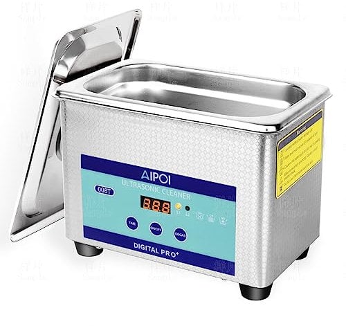 AIPOI Ultraschallreinigungsgerät Ultraschallreiniger 800ML, 35W Edelstahl Ultraschallgerät, 40KHz Ultraschallbad Reinigung für Schmuck, Brillen, Uhren, Zahnprothesen, Kleinteilen, Ultrasonic Cleaner