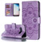 EYZUTAK Case for Samsung Galaxy S10 Plus, Premium Flip Wallet Phone Case PU Leather Mandala Embossed Design Shockproof Cover with Kickstand Card Holder Protective Case - Purple