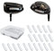 kcrygogo 20er-Pack Bleiband für Tennisschläger/Golfschläger/Pickleball-Paddel | hochhaftende & flexible Streifen, geringer Windwiderstand für gebogene Oberflächen