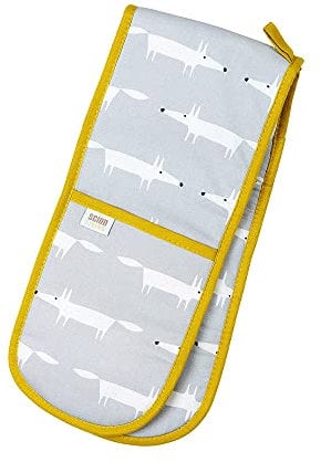 Scion by Dexam Mr Fox Double Oven Gloves - Grey