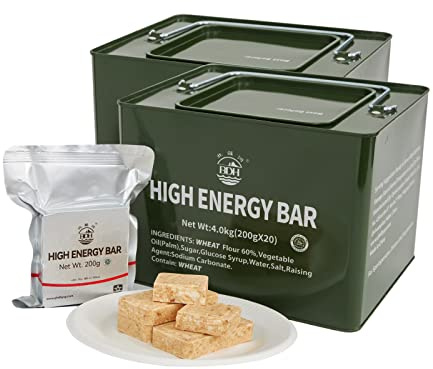 Essfertige Notfall-Lebensmittel-Rationen, lange Lebensdauer, kompakt, perfekt für Camping, Wandern, Militär, Outdoor-Katastrophen, Packung