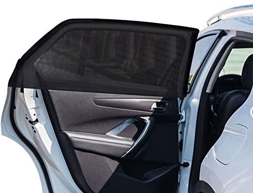 2pack Sonnenschutz Auto Baby bis zu 105 cm, atmungsaktive Mesh-Fensterabdeckung für Auto, Seitenfenster-Bildschirm für Auto-Campingausflug, fit für die meisten Autos Truck SUVs