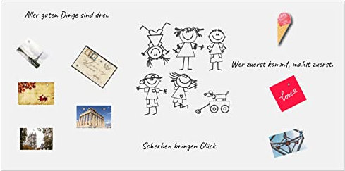 Whiteboard Magnet Folie Meterware | Direkt vom Hersteller | White Board Sheet magnetic self adhesive | beschreibbar, abwischbar, magnetisch | Hoch- und Querformat (1-A Muster)