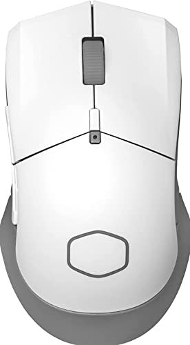 Cooler Master MM311 Mouse da Gioco Wireless Leggero 77g - Sensore Ottico PMW3325 10.000 DPI, 5 Pulsanti Programmabili, Piedini PTFE Scorrimento Fluido, MasterPlus+ (solo PC), Forma Simmetrica - Bianco