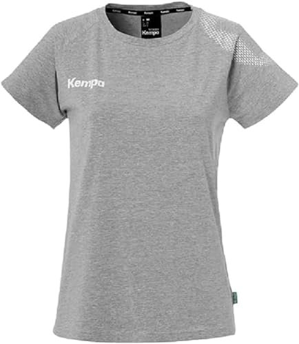 Kempa Herren Core 26 T-Shirt Women Damen Mädchen Handball Sport-Shirt Funktions-Shirt Trikot, Dark Grau Melange, M EU