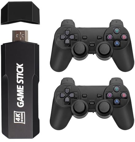 KINMRIS X2 Plus 64G 20000 Spiele Videospielkonsole Doppel Wireless Controller Game Stick Neue Retro Spielekonsole 4K HD 2.4G