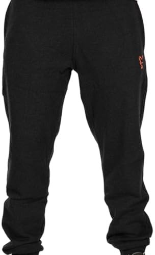 Fox Collection Black & Orange Joggers - Angelhose, Größe:L