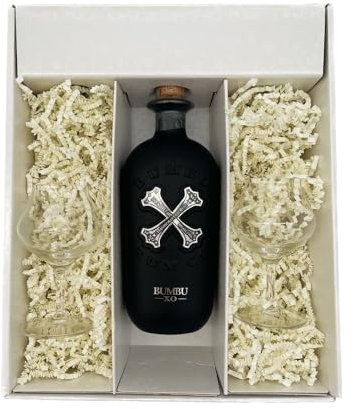 Coffret cadeau Blanc - Rhum - BUMBU XO - 2 Verres à Rhums CHEF & SOMMELIER