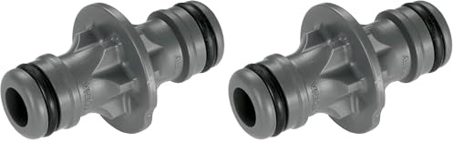 Gardena Kupplung: Verbindungsteil zur sicheren Schlauchverbindung, Verbindung zweier Schläuche zur Verlängerung, zum Übergang von 19 mm (3/4)- auf 13 mm (1/2)-Schläuche, verpackt (2931-20)