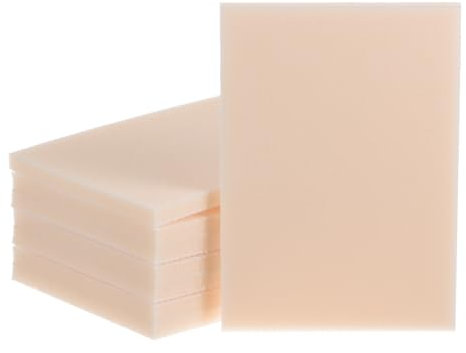 QUARKZMAN 8 Stück Schleifschwamm 4 x 2-3/4 Schleifschwamm Pad 800-1000 Körnung Handschleifschwamm Blatt Nass Trocken Schleifpapier für Modell Trockenbau, Beige