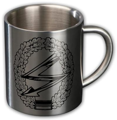 Copytec #44017 Metal Mug German Army Radio Eloka Beret Office Coffee Tea